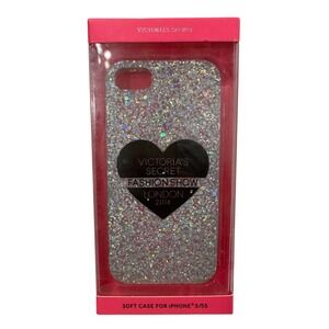 NEW Victoria's Secret 2014 Fashion Show London iPhone 5/5s Glitter Heart Case